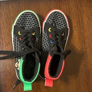 Colorful Kids High-Top Sneakers
